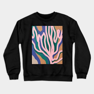 Abstract tropical leaves, Plant, Line art Crewneck Sweatshirt